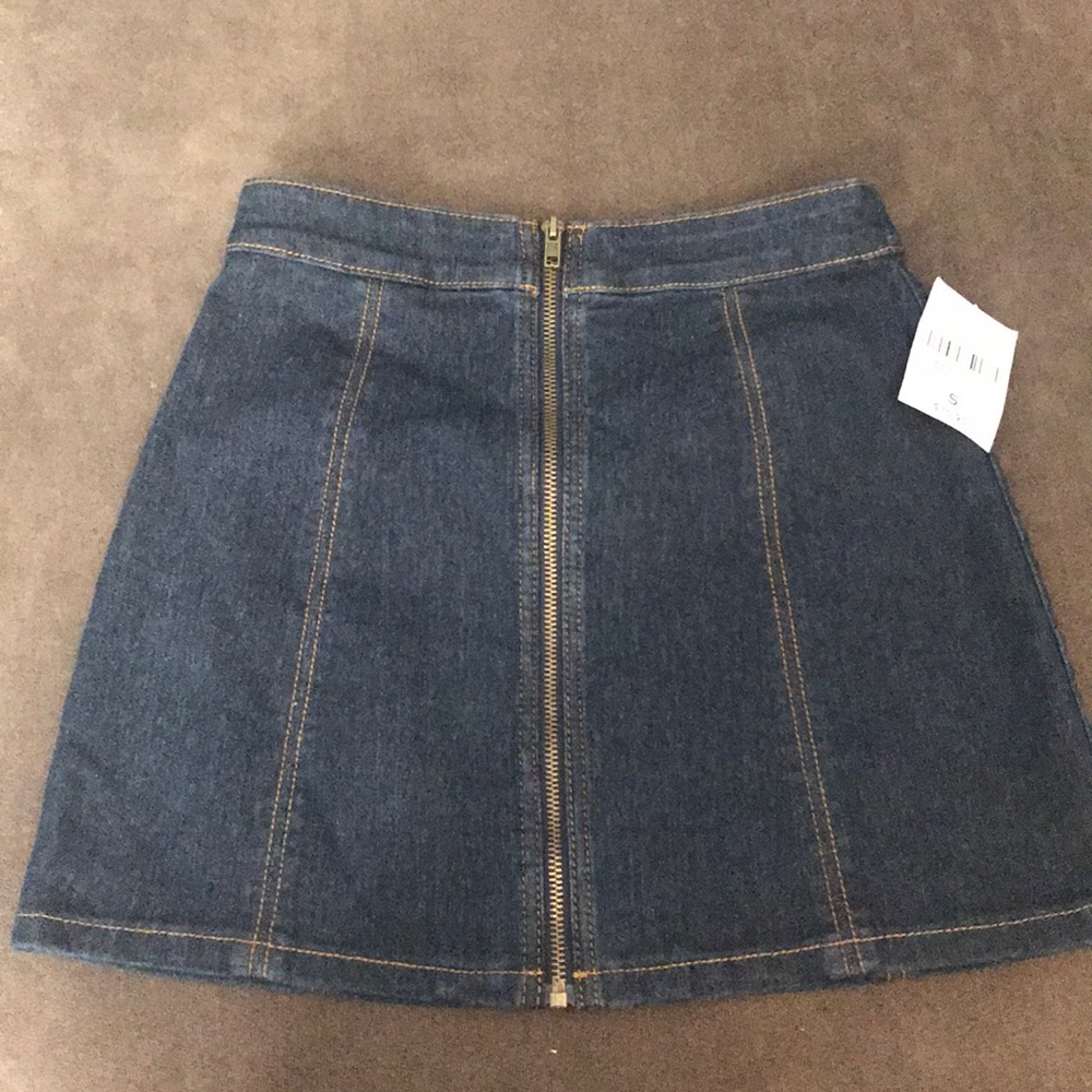 Dark denim skirt